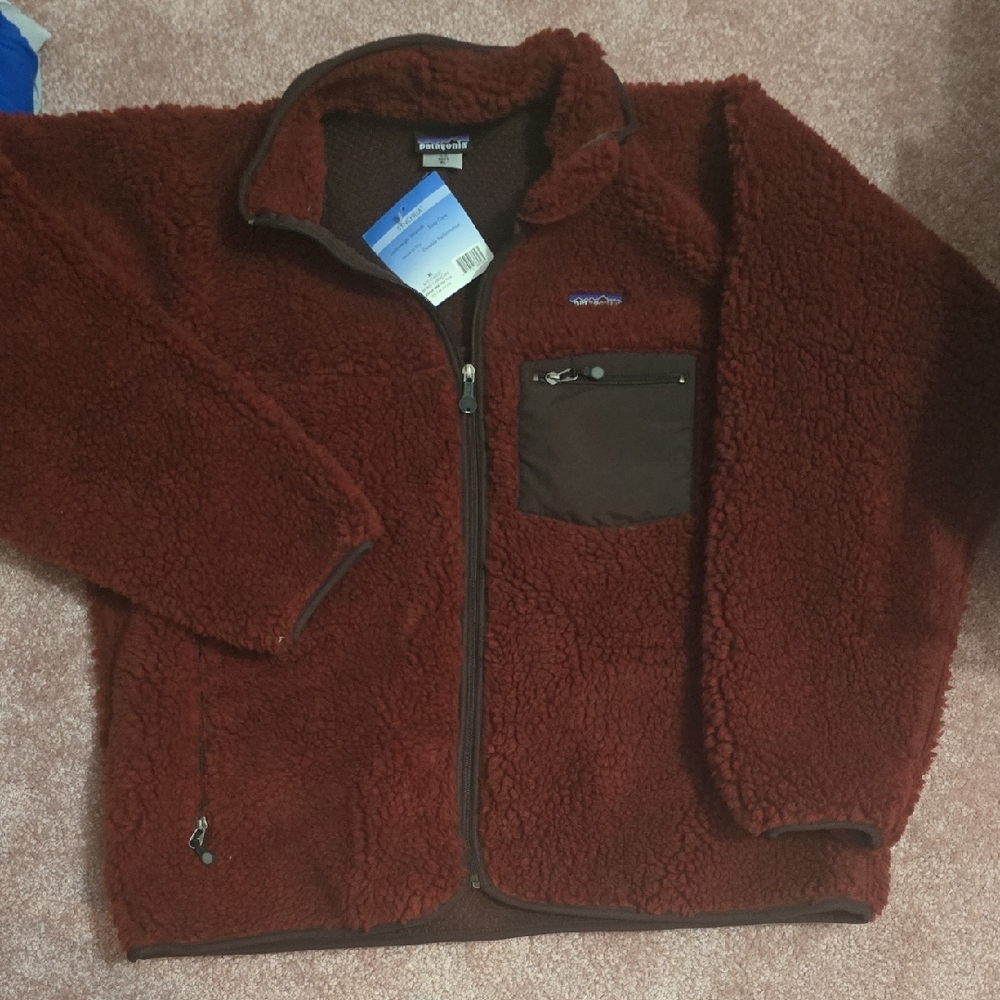 NWT Patagonia Maroon Synchilla Coat Men's XL